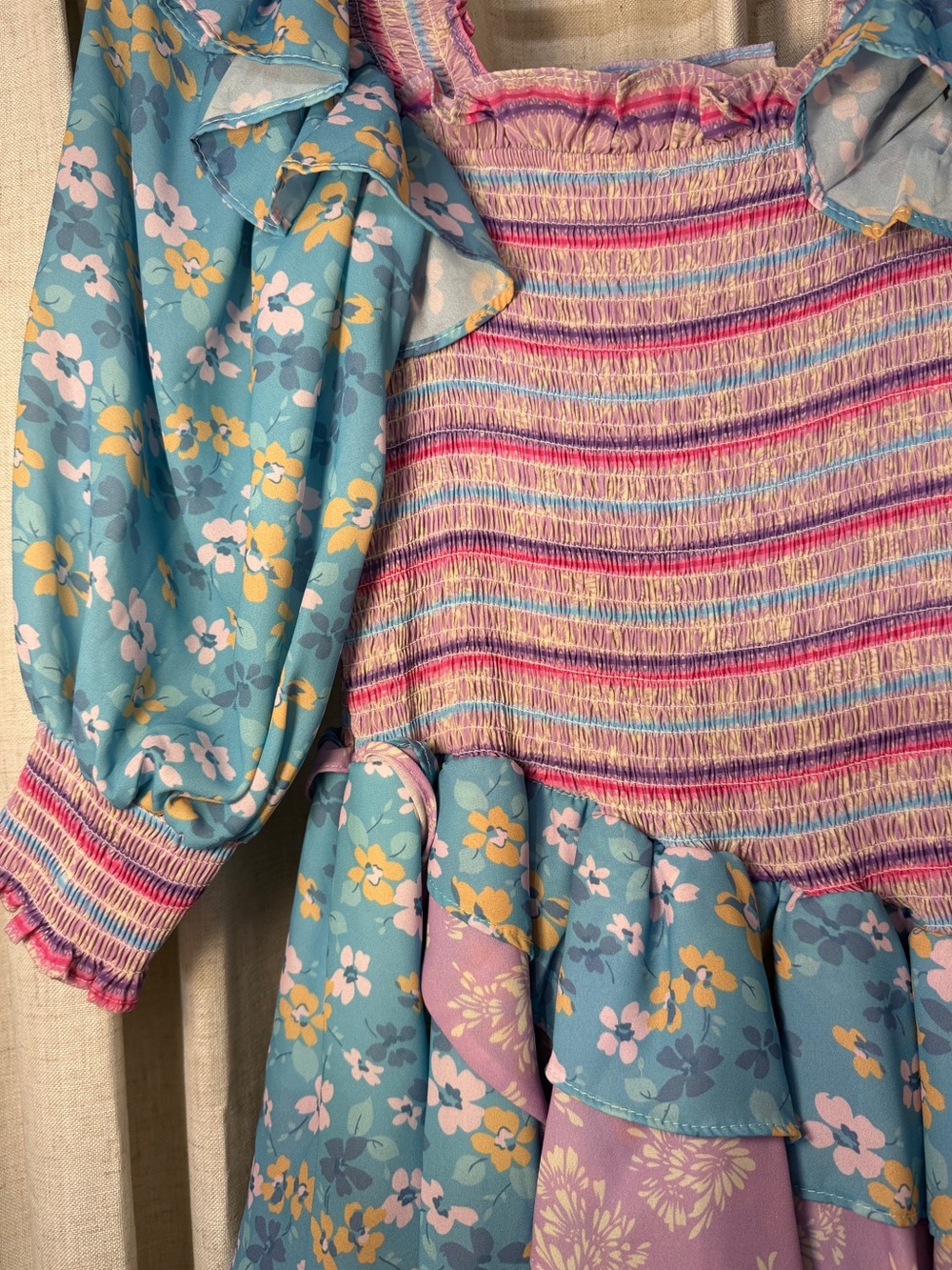 Floral Ruffle Dress - Picture 2 of 3